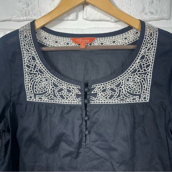 Tommy Bahama Relax Embroidered Cotton Top Size Small - Picture 6 of 9